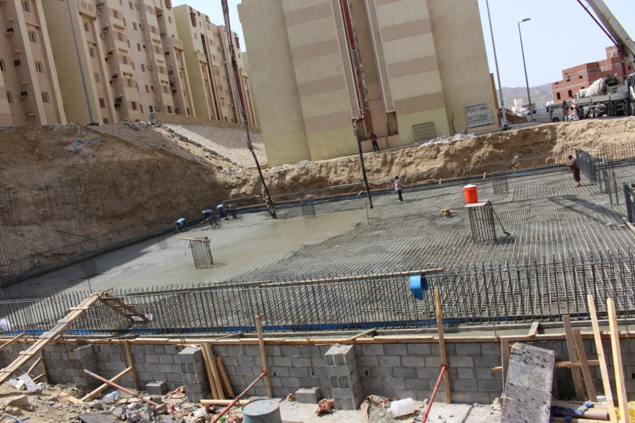 أعمال إنشائية وتشطيبات من مشاريع الشركة